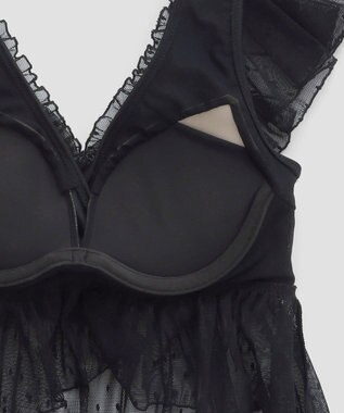 San-ai Resort（三愛水着楽園） 【San-ai Resort×PEACH　JOHNコラボ】【ナイスバディ水着】フリルワイヤービキニ　9M・11L　【San-ai Resort（サンアイリゾート）】 ブラック