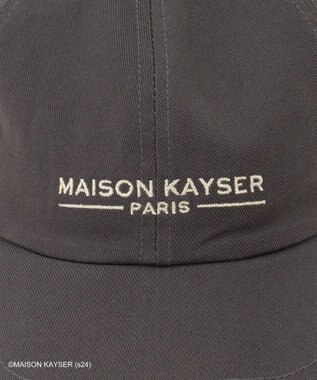 ANY 【MAISON KAYSERコラボ】刺繍ロゴキャップ グレー