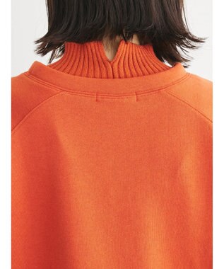 Green Parks 裏起毛ニットリブドッキングプルオーバー Orange