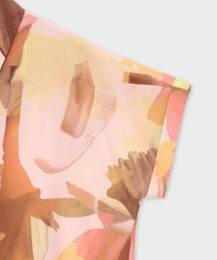 Paul Smith Floral Paint 半袖シャツ コーラル