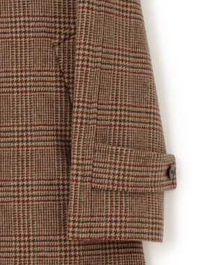 J.PRESS MEN 【KING SIZE】【JAPAN TWEED with REAL SHETLAND】ガンクラブチェック バルカラーコート ブラウン系4