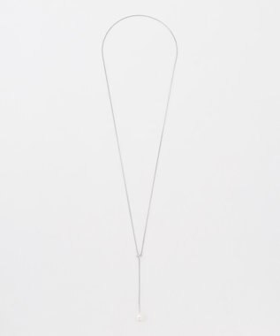 23区 1粒パール ラリエット ネックレス シルバー系