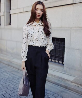 TOCCA 【八木アリサさん着用】RIBBON KNOT NYLONBAG ナイロントートバッグ ベージュ系