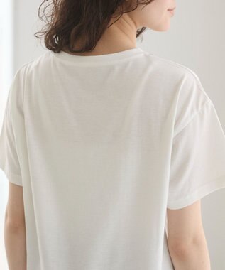 WEGO 【ANGIE VINTAGE】コード刺繍デザインTシャツ オフホワイト