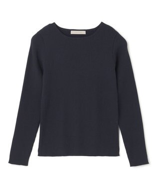 UNFILO コンパクトリブニット ネイビー