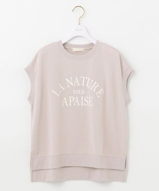 ANY SIS フレンチスリーブロゴ スウェット ローズグレー