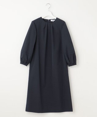 J.PRESS LADIES L 【WEB限定・洗える】グレイス メモリータフタ ワンピース ネイビー系