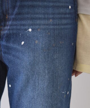 AMERICAN HOLIC ルーズストレートペイントデニム Indigo