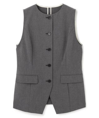 uncrave TRツイル ジレブラウス チャコール