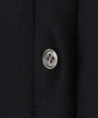 ICB L 【接触冷感・洗える】 ワッシャーツイル ワンピース ブラック系