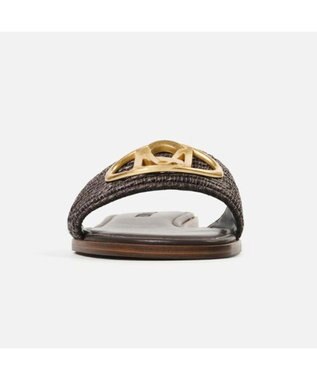 STEVE MADDEN KORA20オーバルロゴモチーフフラットサンダル ブラウン