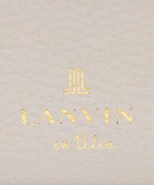 LANVIN en Bleu リュバン 二つ折り財布 ベージュ
