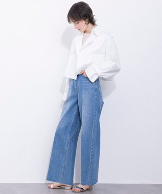 NAVE 【Nave・撥水加工】ショートトレンチ ジャケット ホワイト系