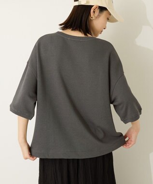 AMERICAN HOLIC アソートロゴルーズドルマンプルオーバー Charcoal Gray