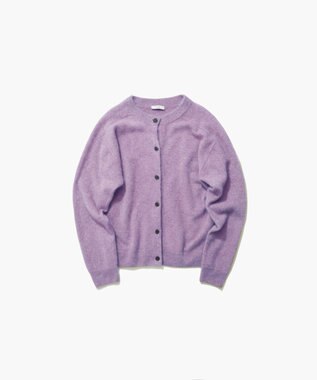 ATON ROYAL CASHMERE FUR | クルーネックカーディガン LAVENDER