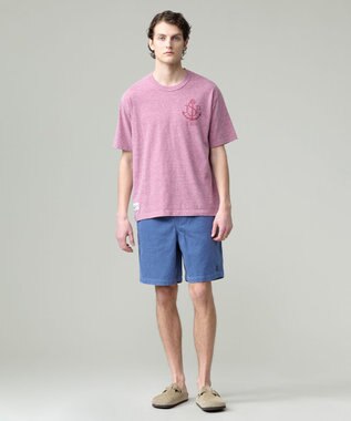 J.PRESS MEN 【NYUZELESS】アンカーグラフィック Tシャツ レッド系