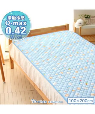  しろたん クール シングル敷パッド 《みんなのすきなもの柄》