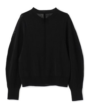 BEIGE， ARSENOPY / コットンドライタッチクルーネックニット Black