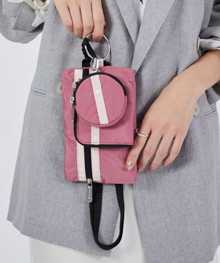 LeSportsac MULTI POUCH WRISTLET/モーヴ/ピーチブラッシュ/ブラック モーヴ/ピーチブラッシュ/ブラック