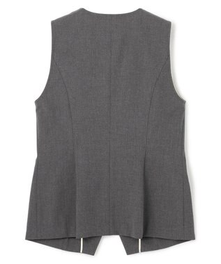 uncrave TRツイル ジレブラウス チャコール