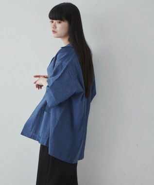 WEGO 【ユニセックス着用ITEM】キューバシャツ ブルー