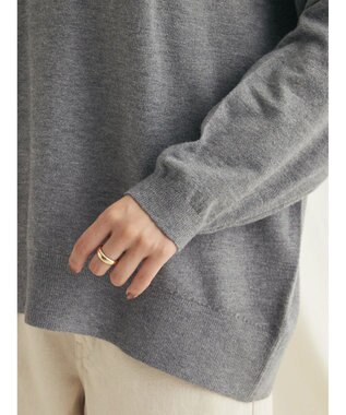 CRAFT STANDARD BOUTIQUE とてもちクルーネックニットプルオーバー Gray Mixture