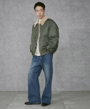 WEGO 【ユニセックス着用ITEM】フライトジャケット カーキ