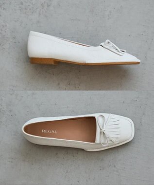 REGAL FOOT COMMUNITY 【リーガルレディース】F85R キルトフラットシューズ フラットシューズ
