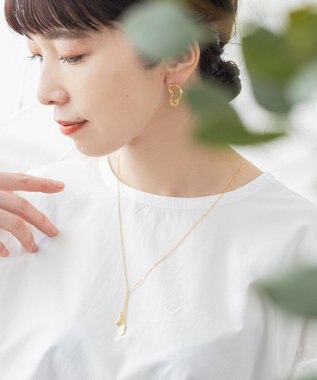 Pisceans クラウドプレートネックレス マットゴールド