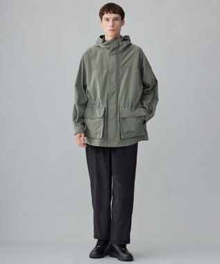 UNFILO MENS 【男女兼用】リラックス コーデュロイ ギャザーパンツ ブラック