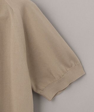 GOTAIRIKU ニットポロ＿無地 ベージュ系