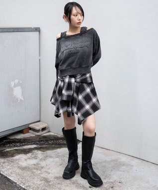 WEGO ドッキングオフショルショートスウェット 柄4