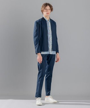 JOSEPH HOMME 【LIBERTY】 パッチワークリバティ 半袖シャツ サックスブルー系3