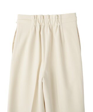 YECCA VECCA サイドベルテッドハイウエストパンツ Ivory