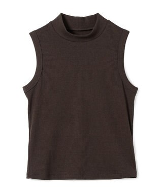 Chacott ソフトリブノースリーブTシャツ ブラウン