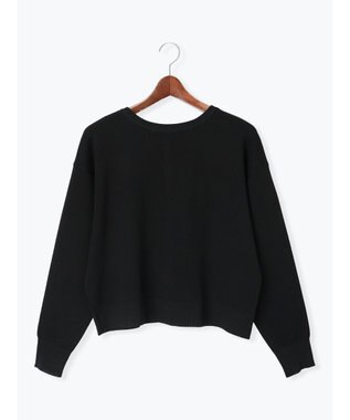 Te chichi 前後2WAYスウェットライクニット ブラック