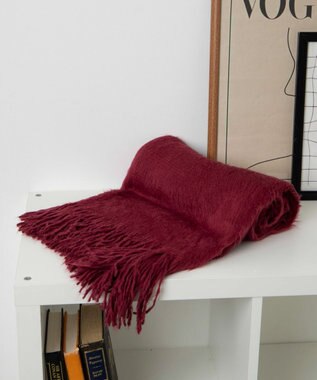 WEGO シャギーストール ワイン