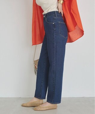 WEGO 【ANGIE VINTAGE/SMLサイズ展開】ストレートデニムパンツ ネイビー