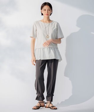 自由区 【洗える】２WAYツイル デザインパンツ カーキ系