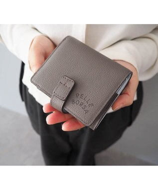 PELLE BORSA 二つ折りミニ財布 Very Goods ベリーグッズ 7202 グレー