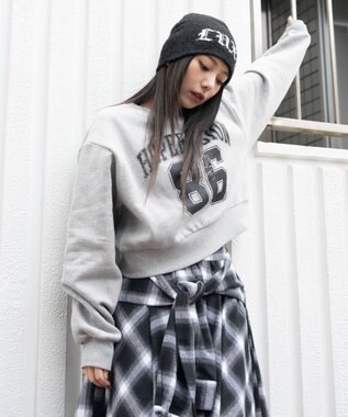 WEGO 【暖かい/裏起毛】裏起毛グラフィックスウェット 柄2