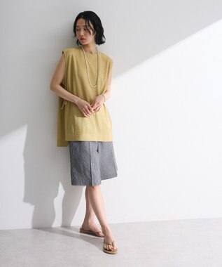 Green Parks ・ELENCARE DUE ストライプショートパンツ Black