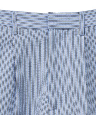 Green Parks ・ELENCARE DUE ストライプショートパンツ Sax Blue