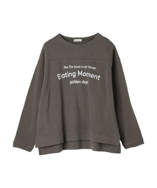CRAFT STANDARD BOUTIQUE ミニ裏毛パウダー加工ＰＴ　Ｐ／Ｏ　Ｌ／Ｓ Charcoal Gray