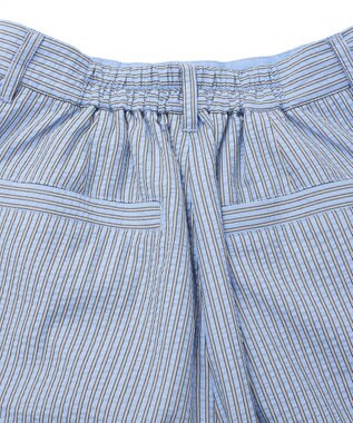 Green Parks ・ELENCARE DUE ストライプショートパンツ Sax Blue