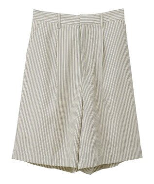 Green Parks ・ELENCARE DUE ストライプショートパンツ Beige