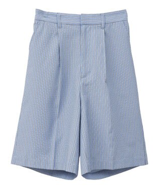 Green Parks ・ELENCARE DUE ストライプショートパンツ Sax Blue