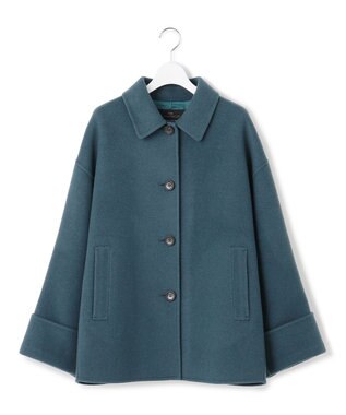 23区 L 【VERY掲載】MANTECOPure リバー ステンカラーコート ティールグリーン系