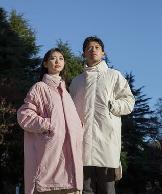 SHARE PARK MENS 【UNISEX】蓄熱中綿モンスターロングコート（L・XLサイズ） オフホワイト