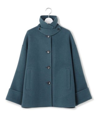 23区 L 【VERY掲載】MANTECOPure リバー ステンカラーコート ティールグリーン系